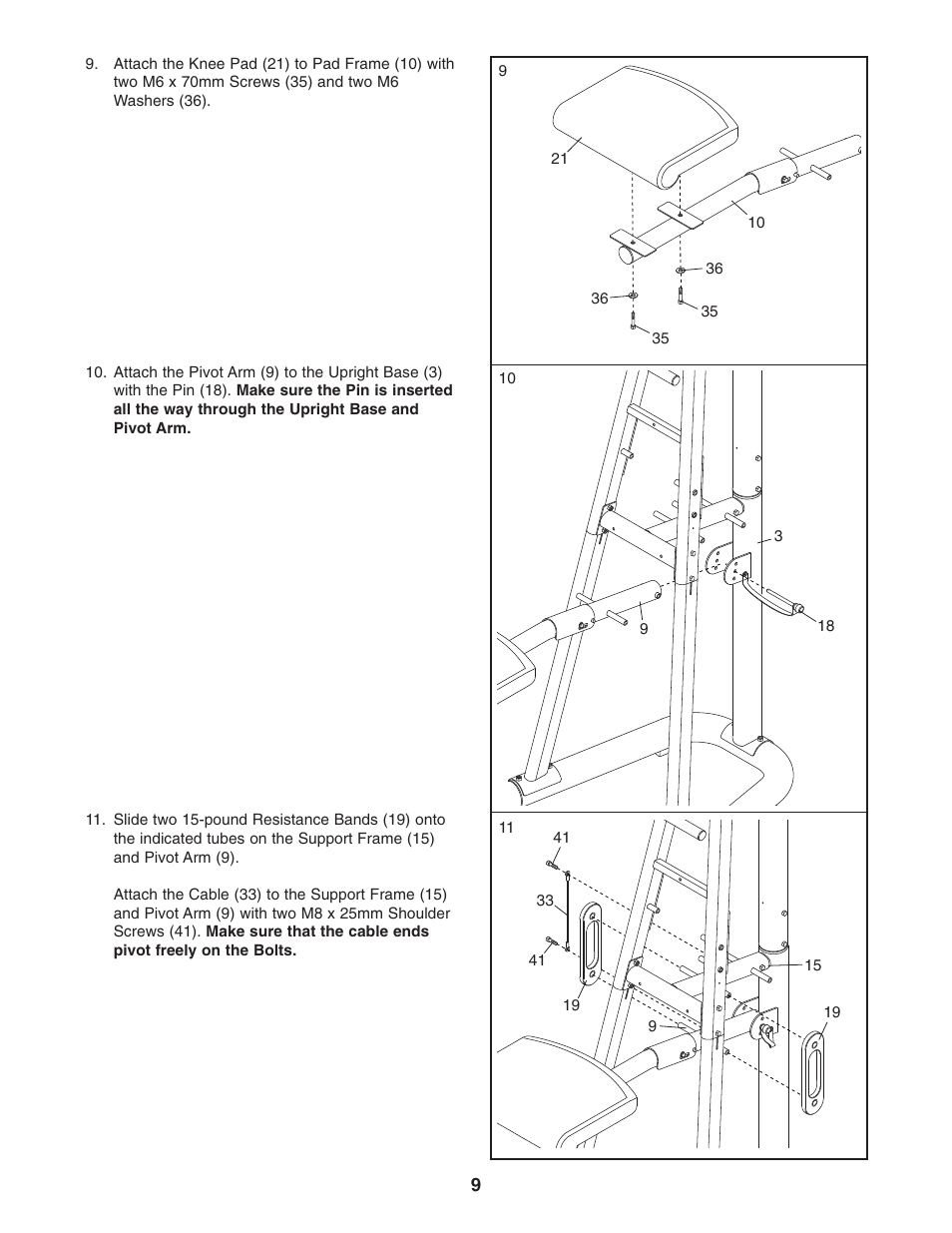 Gold's Gym GGBE1774.0 User Manual | Page 9 / 20