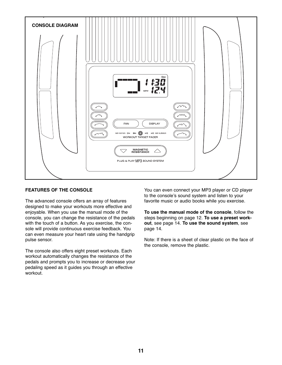 Gold's Gym 300 U GGEX72208.0 User Manual | Page 11 / 20