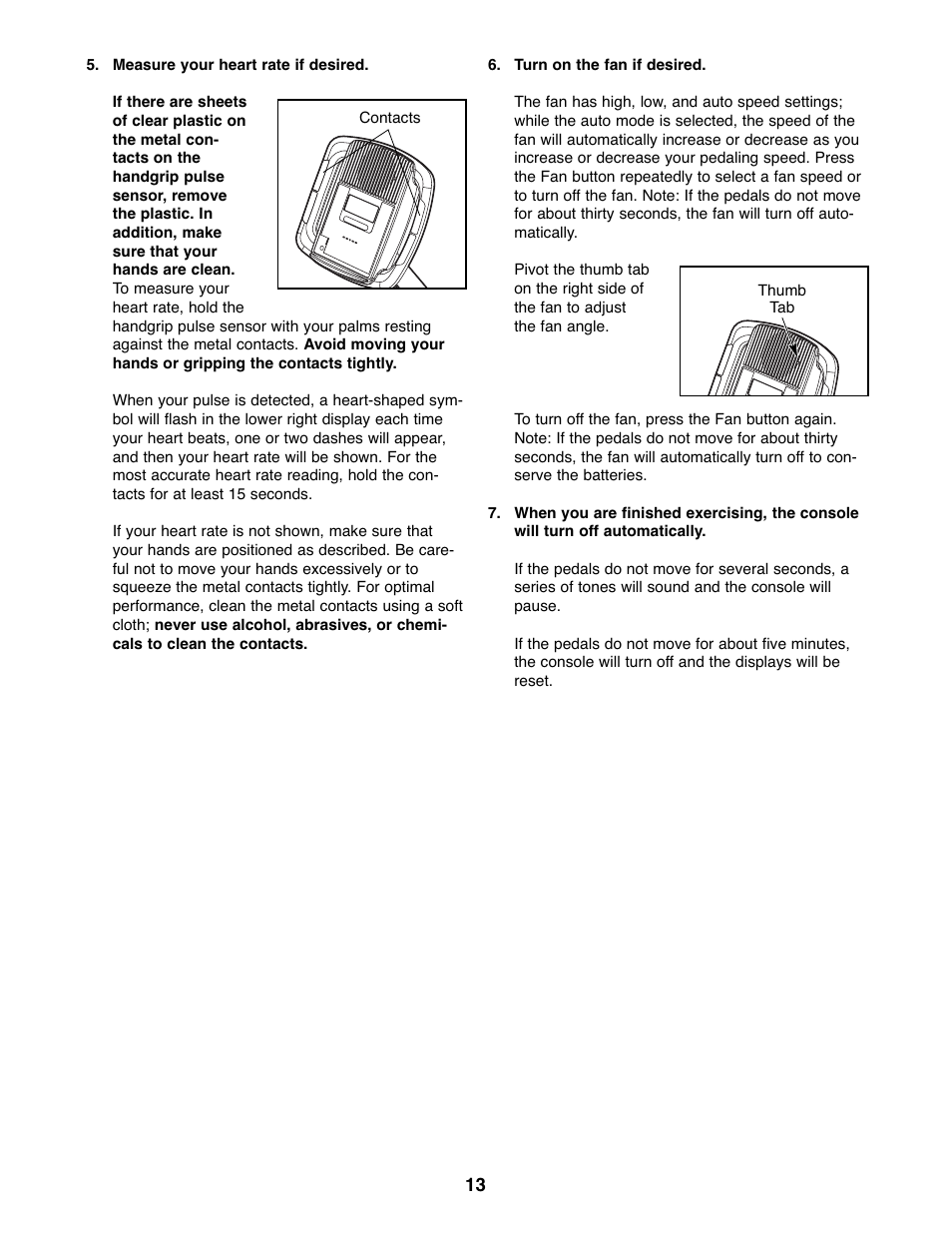 Gold's Gym 300 U GGEX72208.0 User Manual | Page 13 / 20