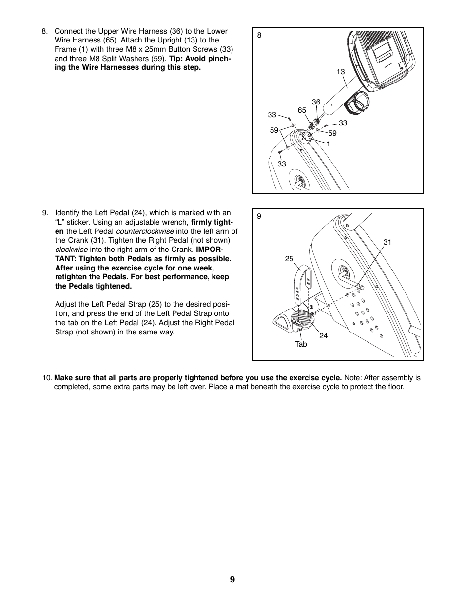 Gold's Gym 300 U GGEX72208.0 User Manual | Page 9 / 20