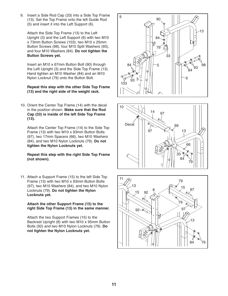 Gold's Gym GR 7000 GGBE6974.1 User Manual | Page 11 / 40