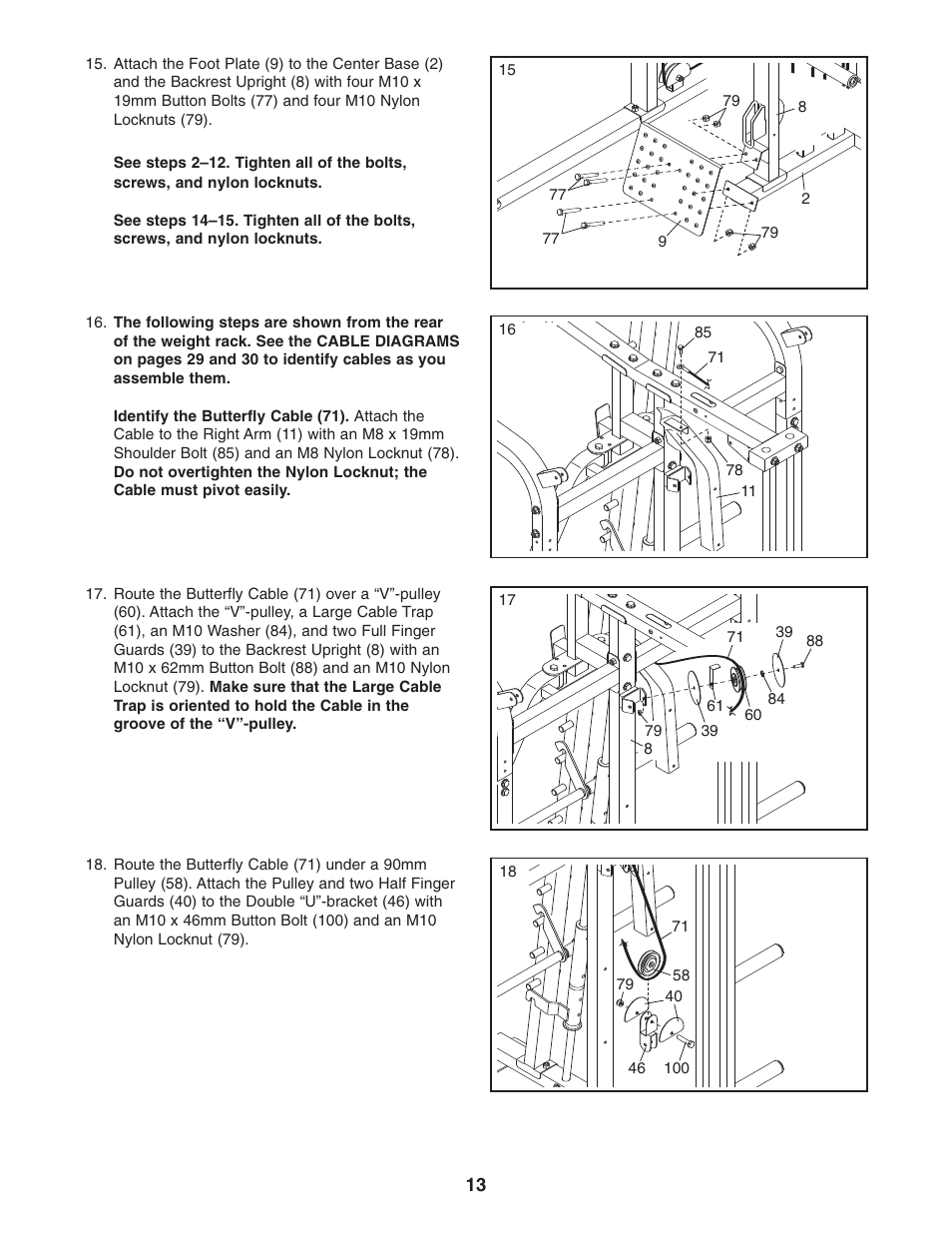 Gold's Gym GR 7000 GGBE6974.1 User Manual | Page 13 / 40