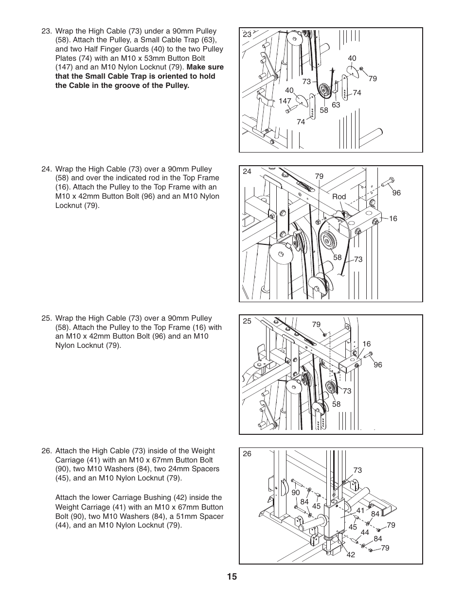 Gold's Gym GR 7000 GGBE6974.1 User Manual | Page 15 / 40