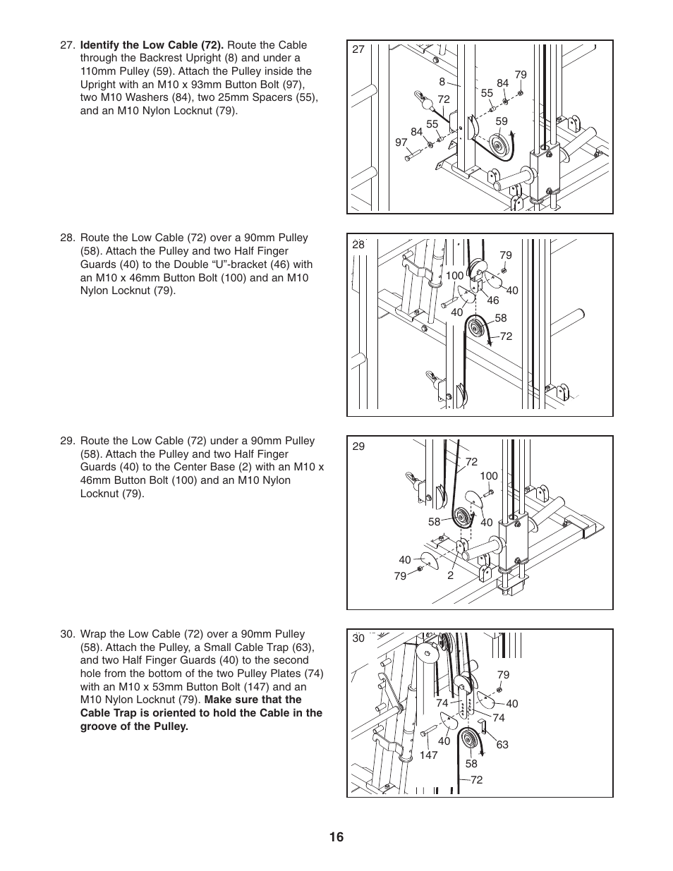 Gold's Gym GR 7000 GGBE6974.1 User Manual | Page 16 / 40