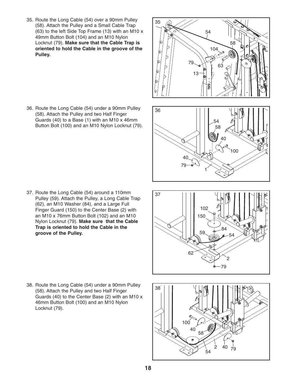 Gold's Gym GR 7000 GGBE6974.1 User Manual | Page 18 / 40
