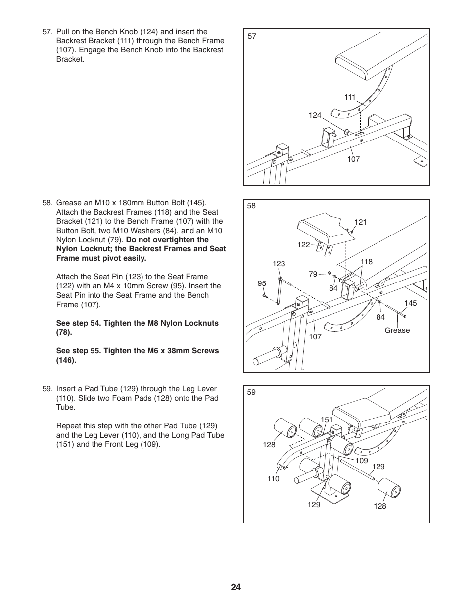 Gold's Gym GR 7000 GGBE6974.1 User Manual | Page 24 / 40