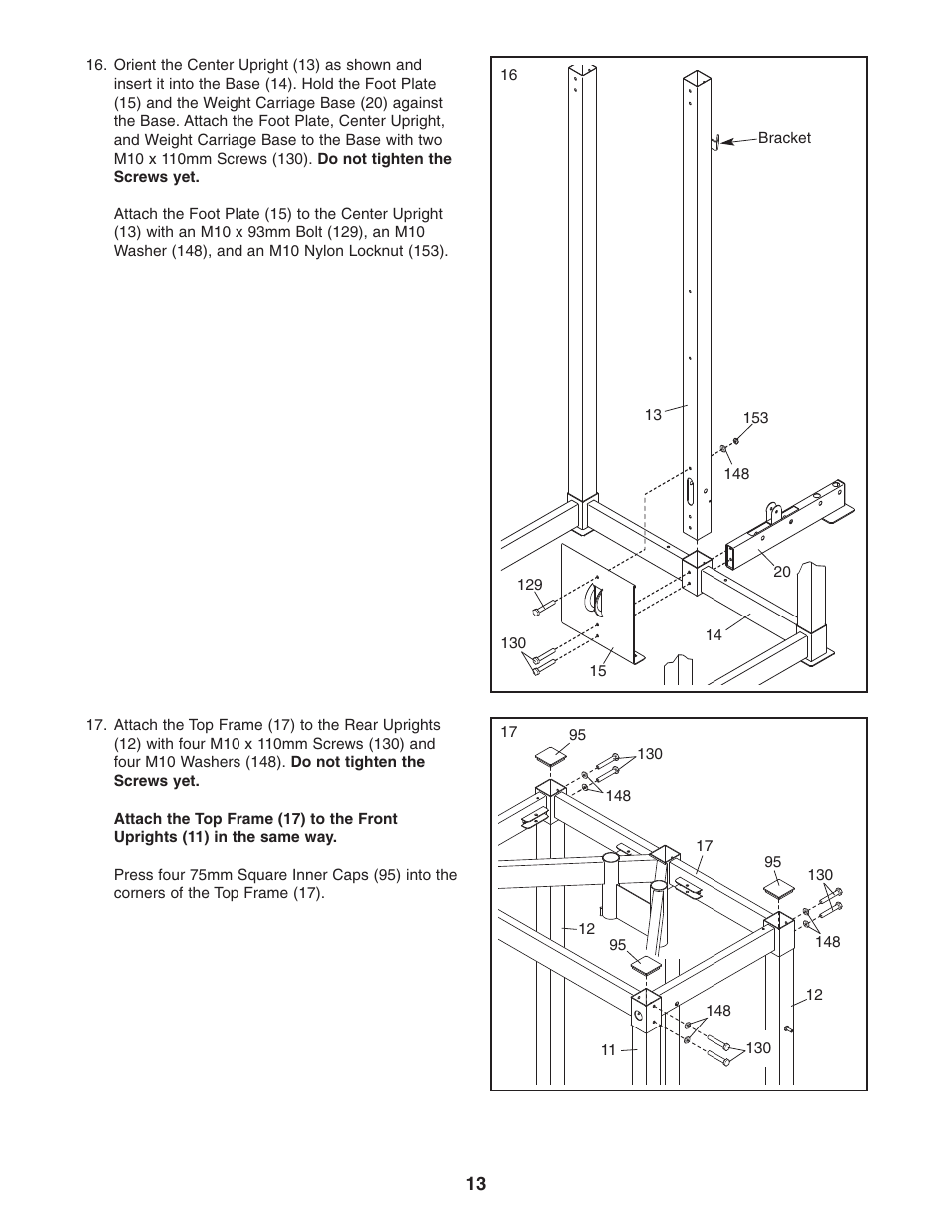 Gold's Gym GGCCBE8057.0 User Manual | Page 13 / 44