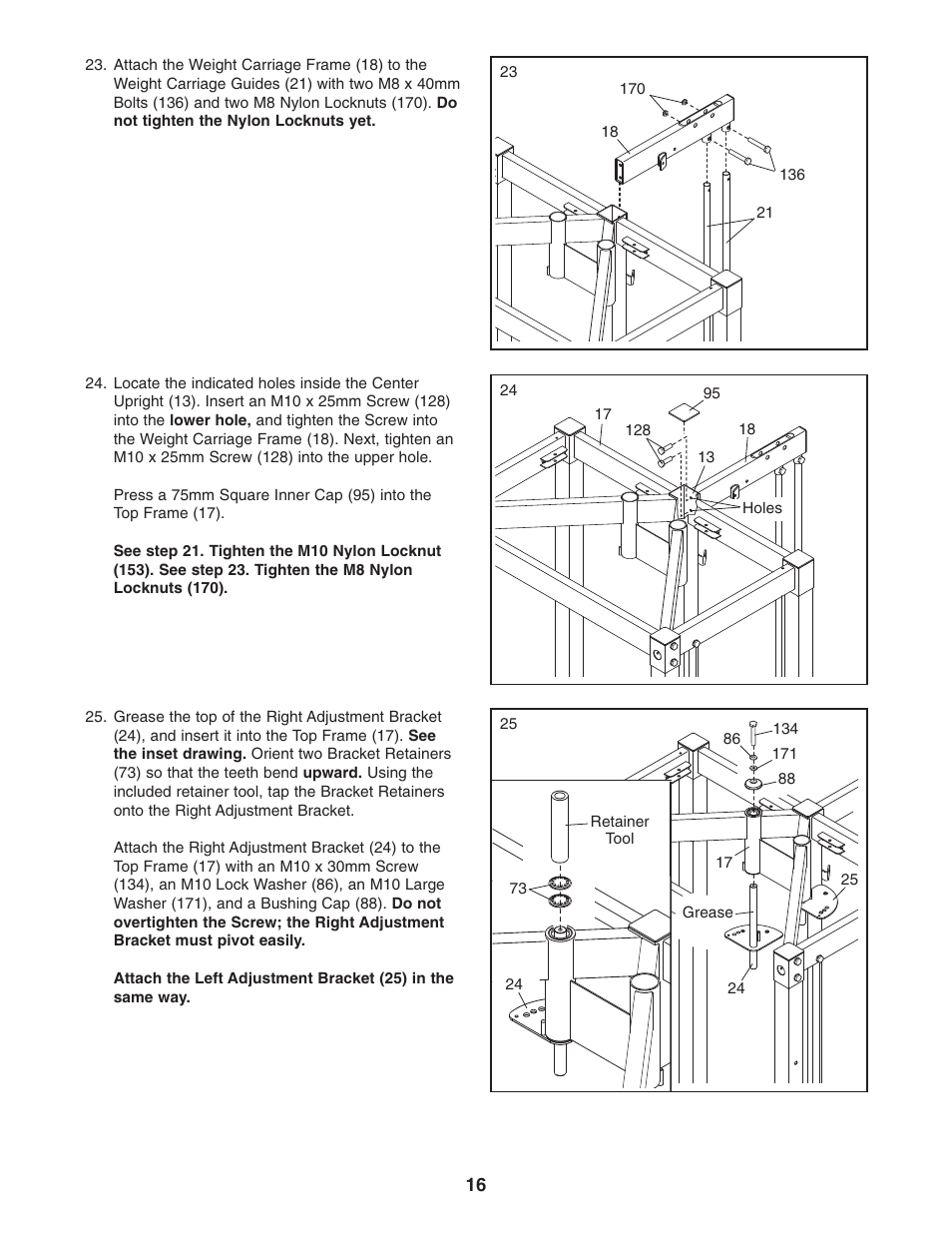 Gold's Gym GGCCBE8057.0 User Manual | Page 16 / 44