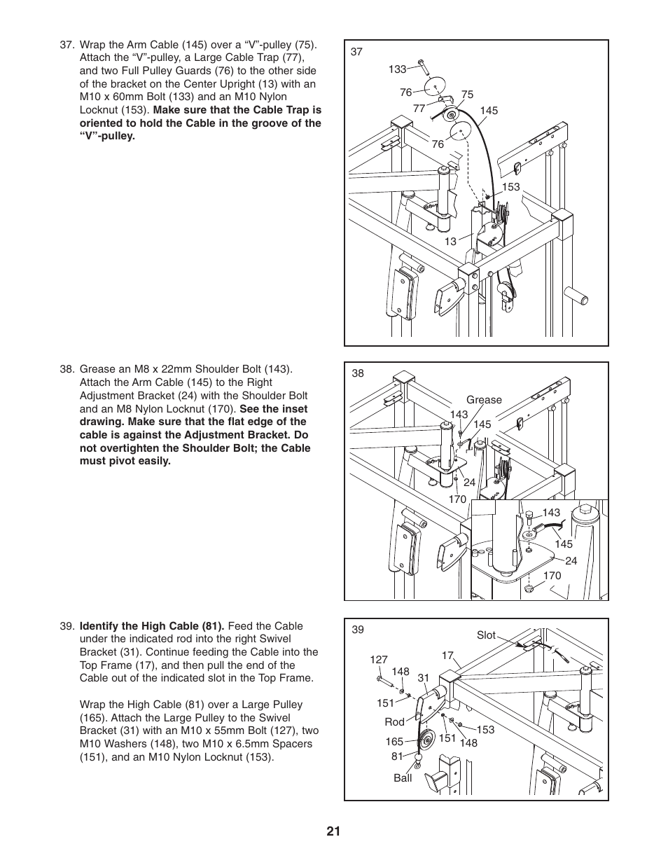 Gold's Gym GGCCBE8057.0 User Manual | Page 21 / 44