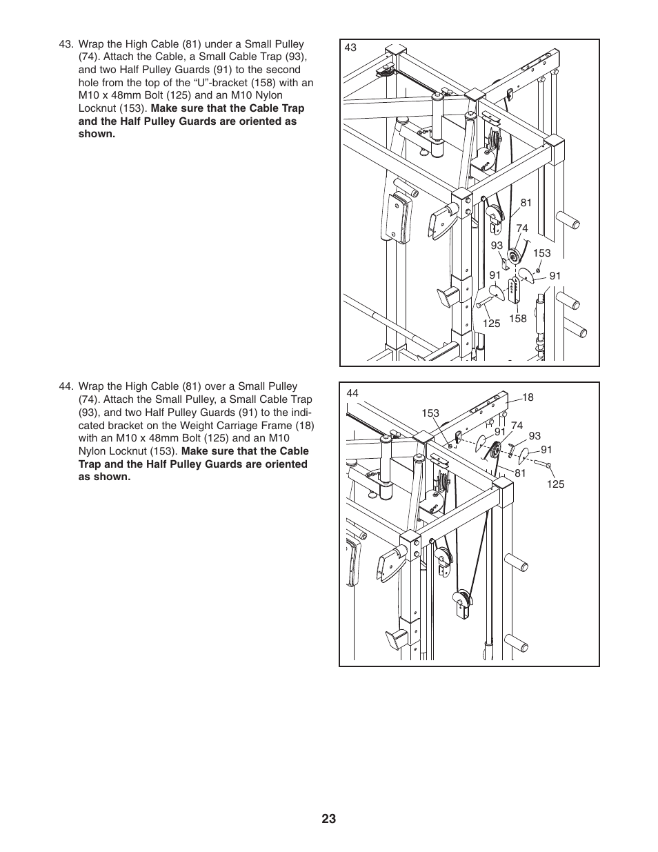 Gold's Gym GGCCBE8057.0 User Manual | Page 23 / 44