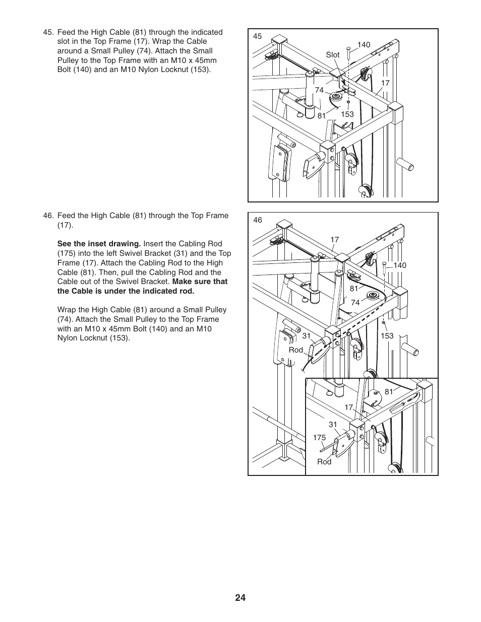 Gold's Gym GGCCBE8057.0 User Manual | Page 24 / 44