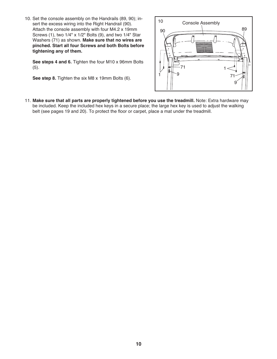 Gold's Gym GGTL03607.4 User Manual | Page 10 / 28