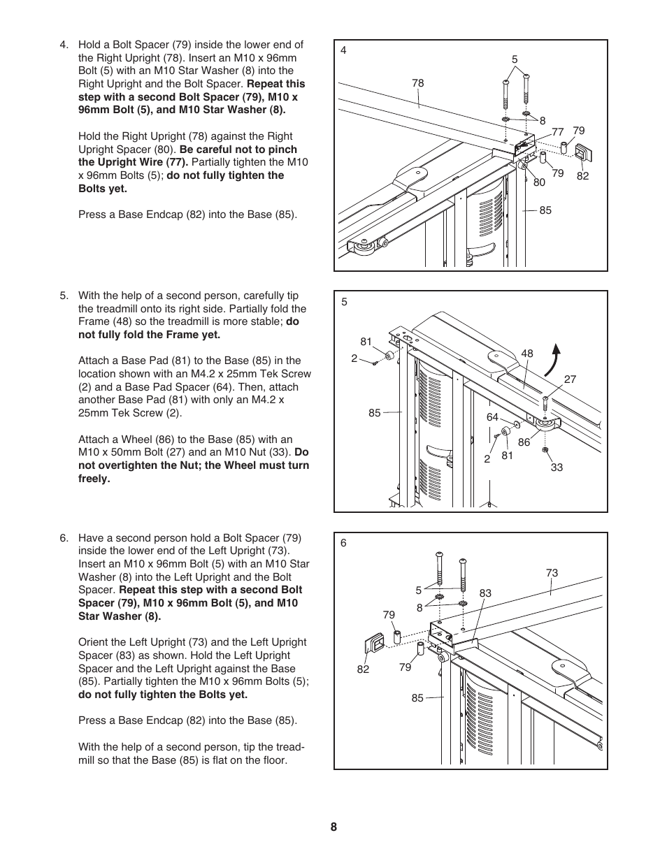 Gold's Gym GGTL03607.4 User Manual | Page 8 / 28