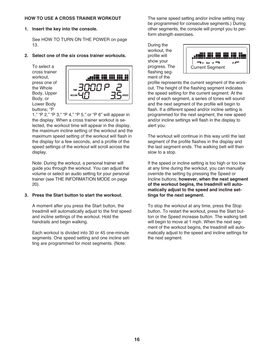 Gold's Gym Maxx Crosswalk 650 User Manual | Page 16 / 36