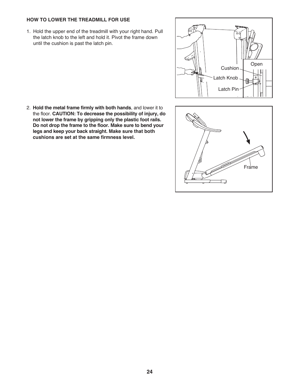 Gold's Gym Maxx Crosswalk 650 User Manual | Page 24 / 36