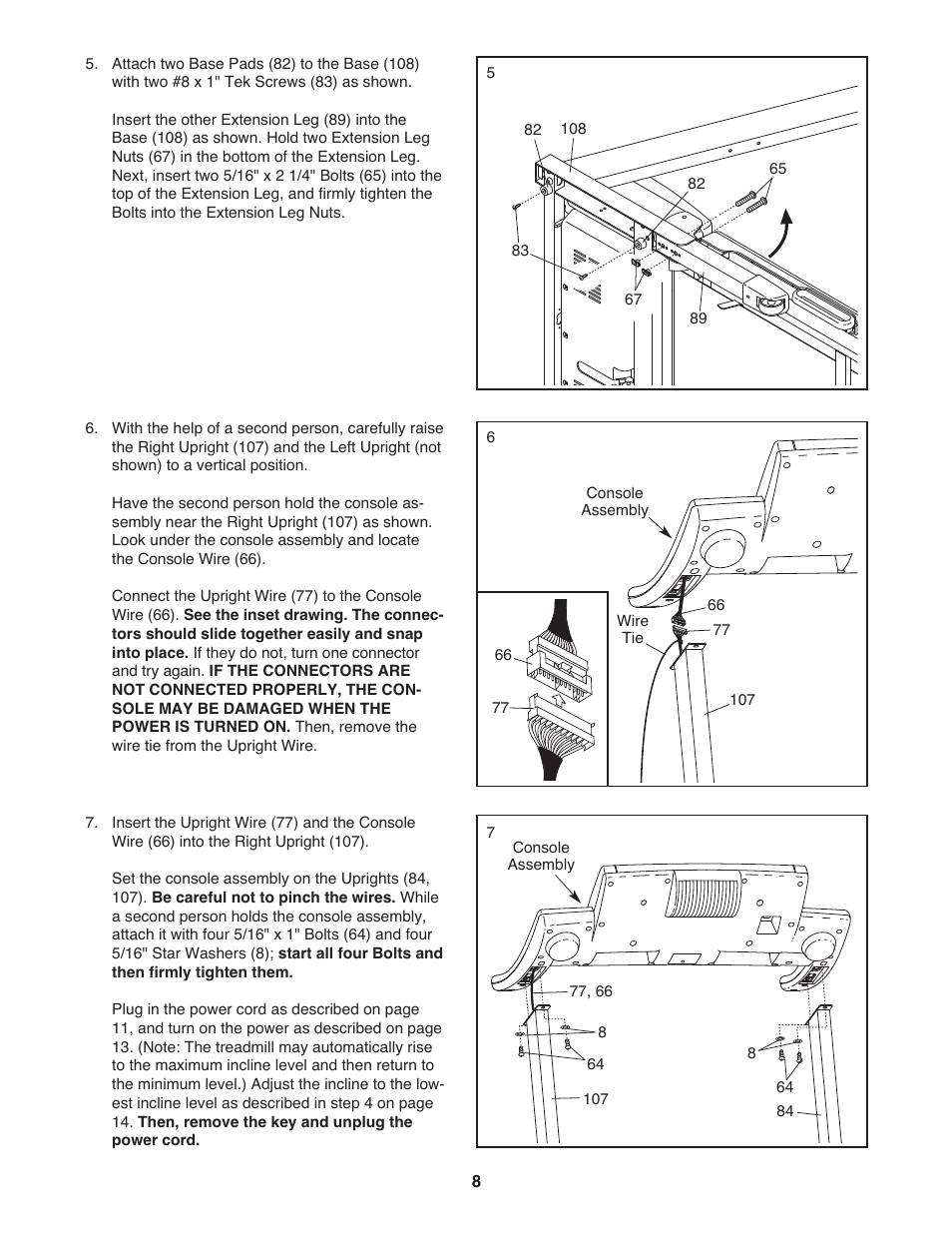 Gold's Gym Maxx Crosswalk 650 User Manual | Page 8 / 36