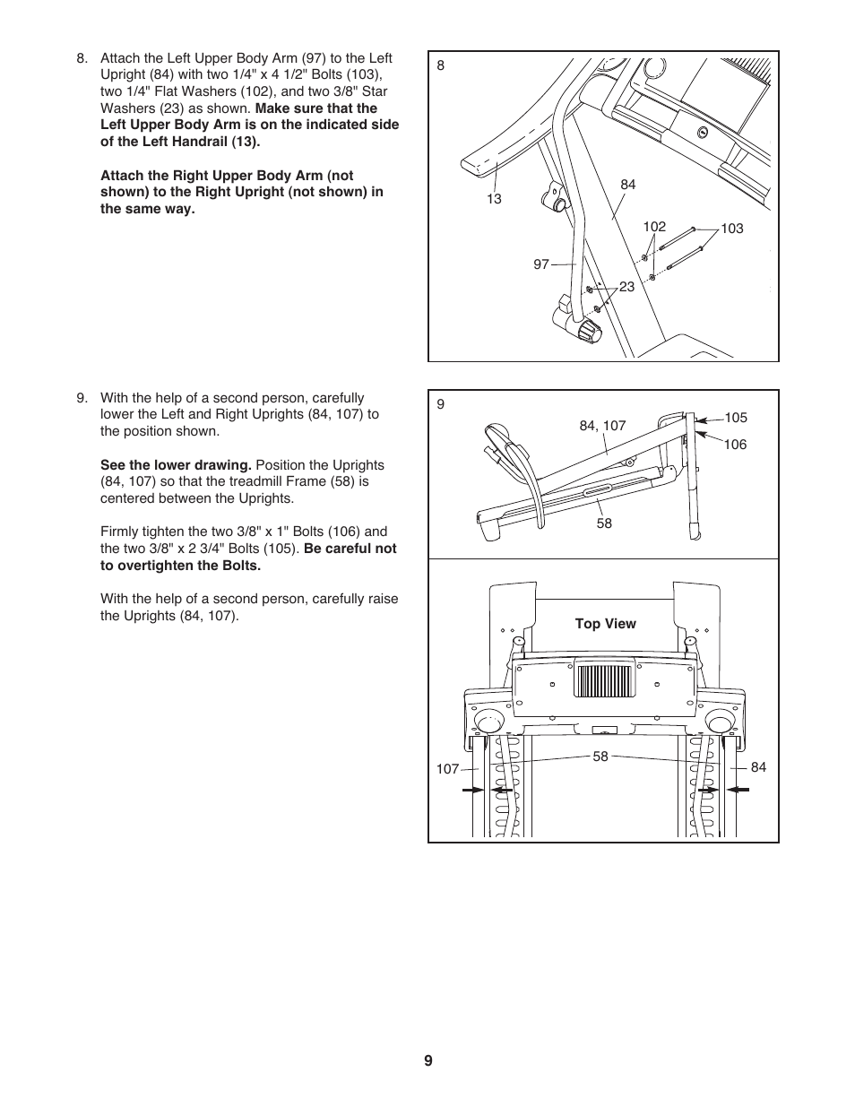 Gold's Gym Maxx Crosswalk 650 User Manual | Page 9 / 36