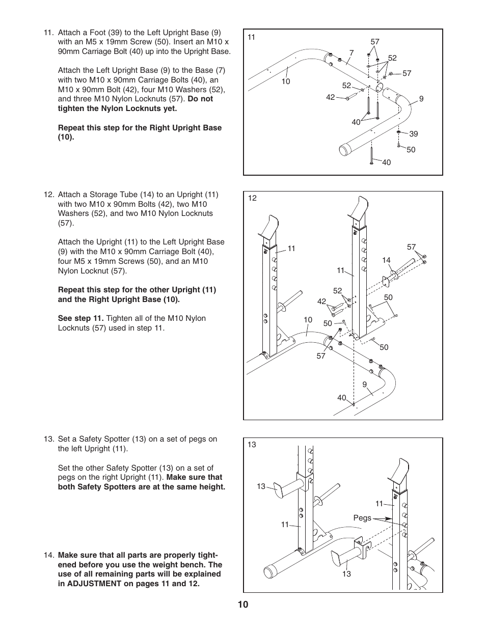Gold's Gym GGBE1657.0 User Manual | Page 10 / 20