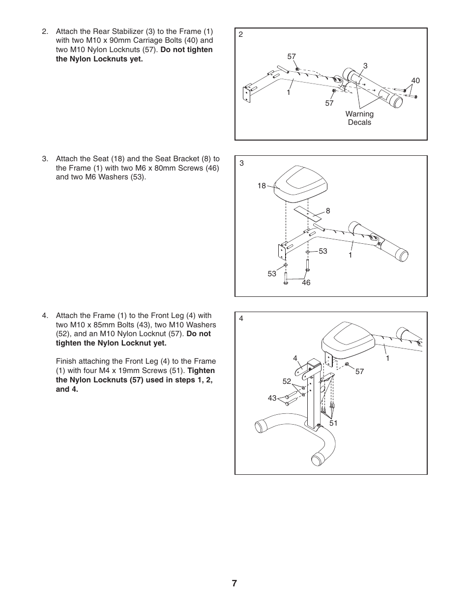 Gold's Gym GGBE1657.0 User Manual | Page 7 / 20