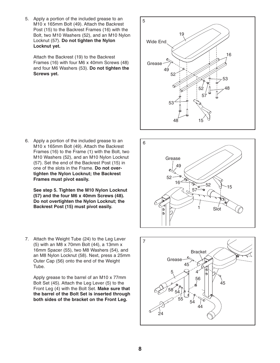 Gold's Gym GGBE1657.0 User Manual | Page 8 / 20