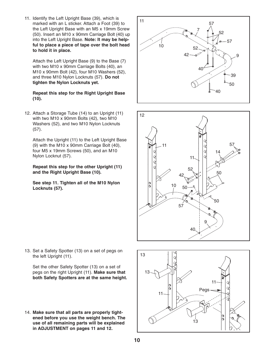 Gold's Gym PLATINUM GGBE1658.0 User Manual | Page 10 / 20