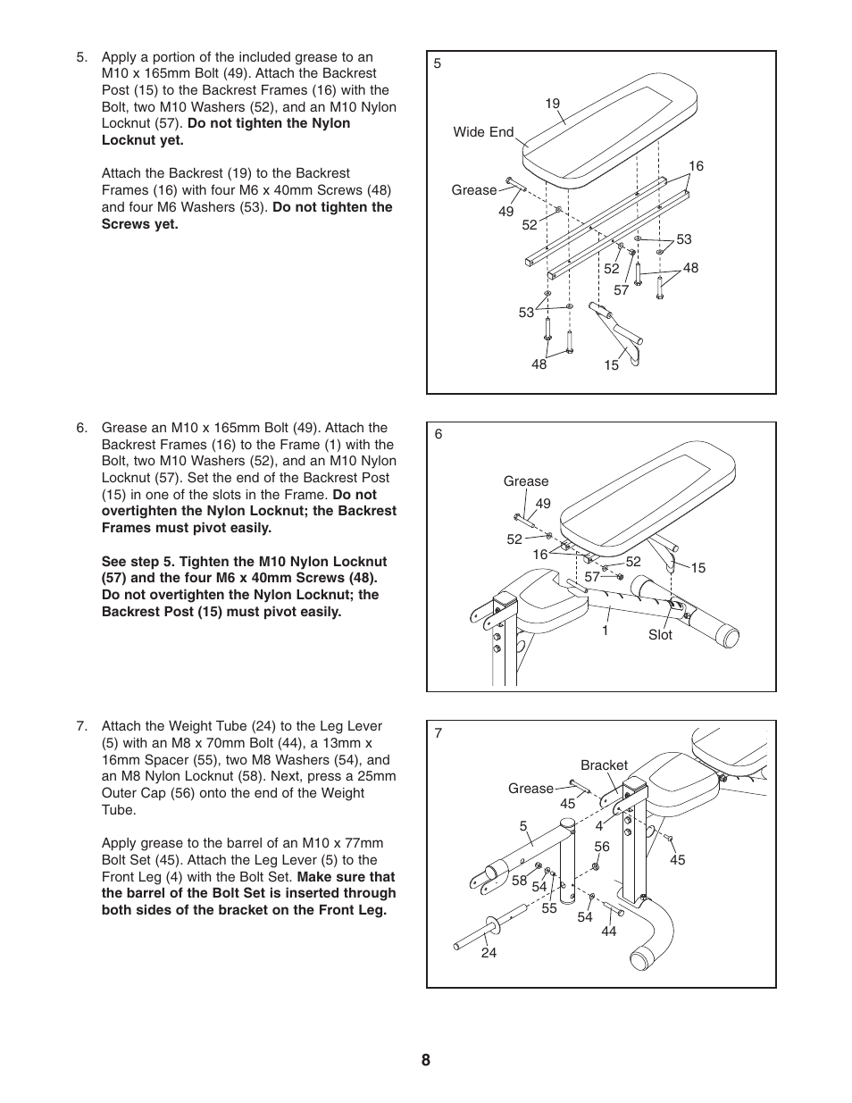 Gold's Gym PLATINUM GGBE1658.0 User Manual | Page 8 / 20