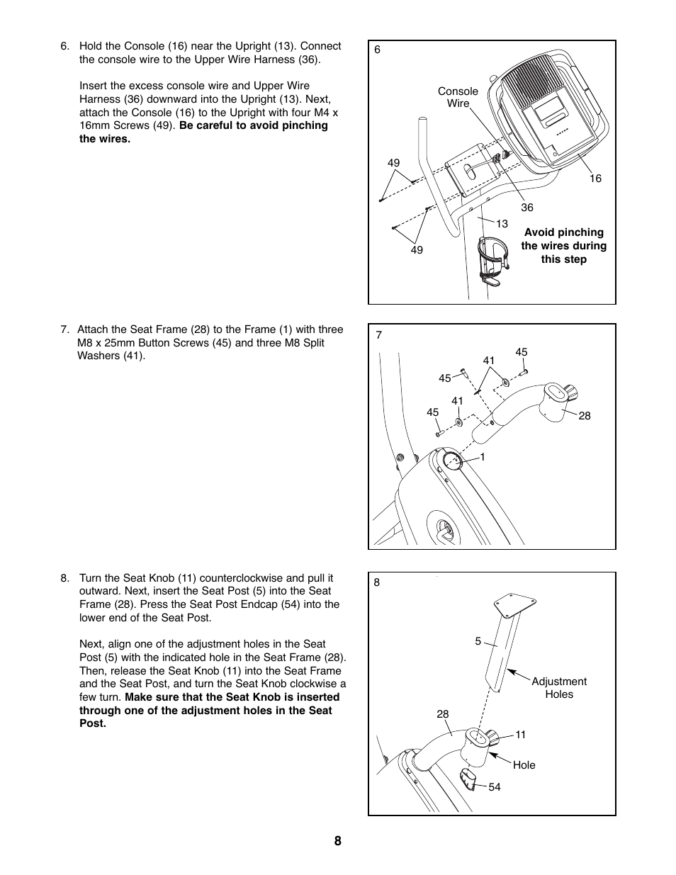 Gold's Gym GGEX61607.0 User Manual | Page 8 / 20