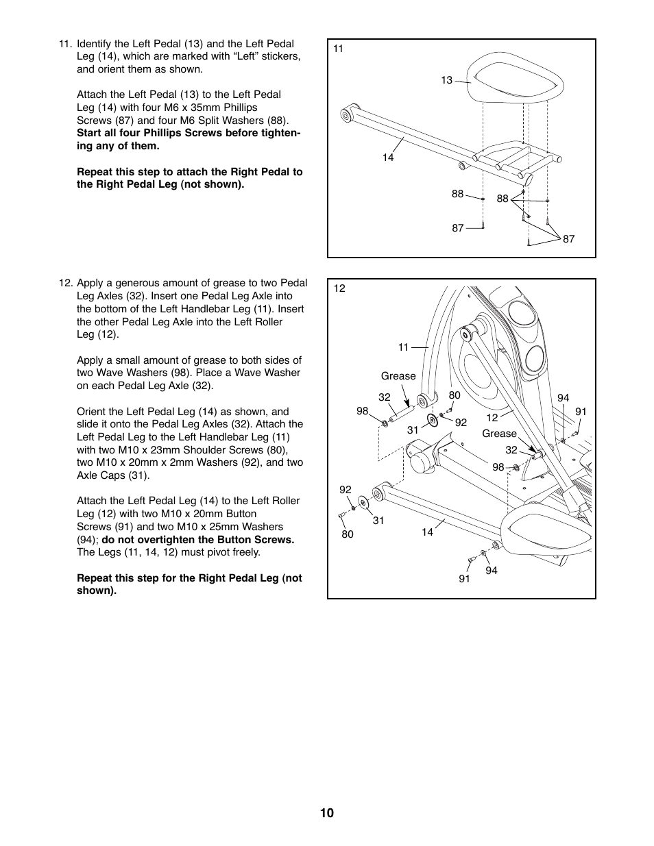 Gold's Gym GGEL67907.0 User Manual | Page 10 / 28
