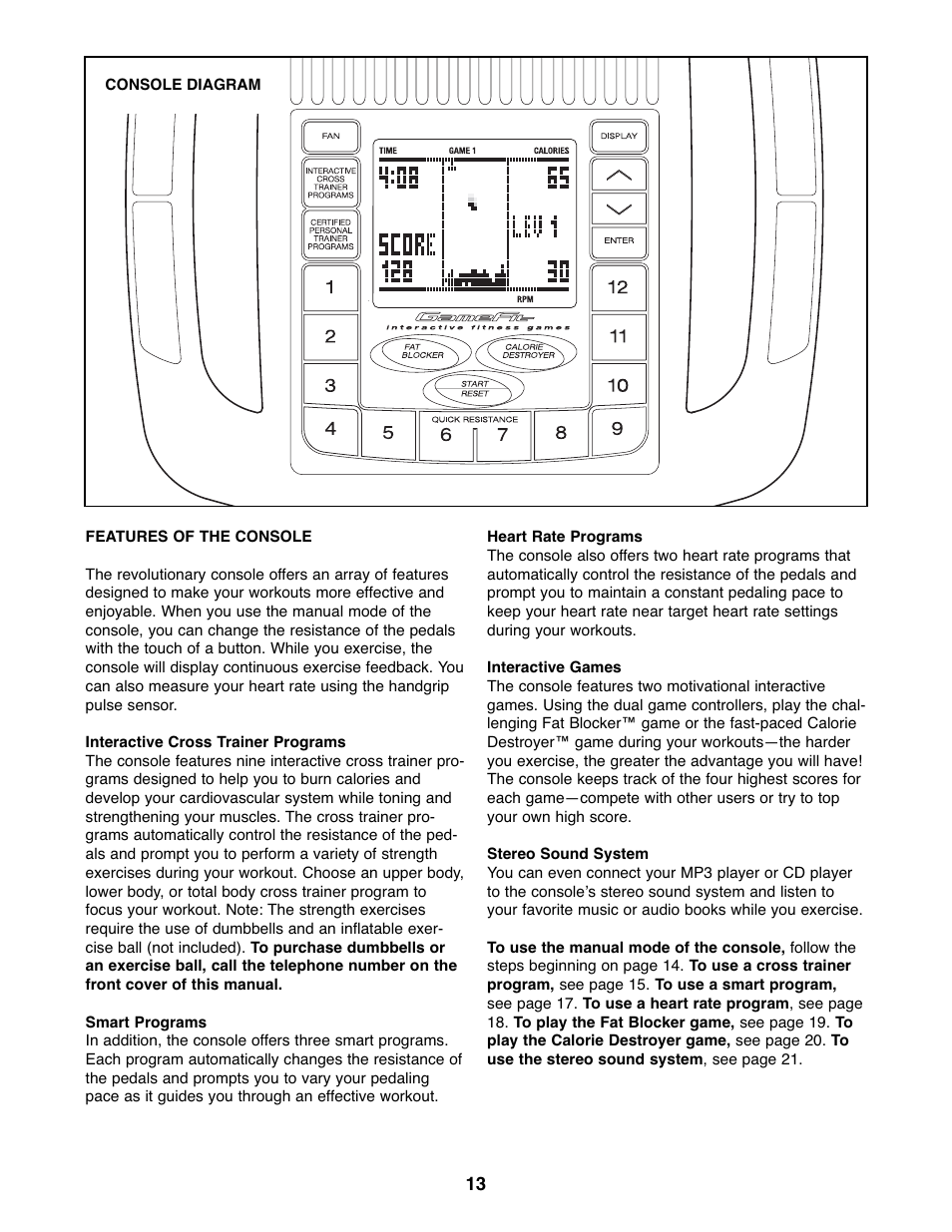 Gold's Gym GGEL67907.0 User Manual | Page 13 / 28
