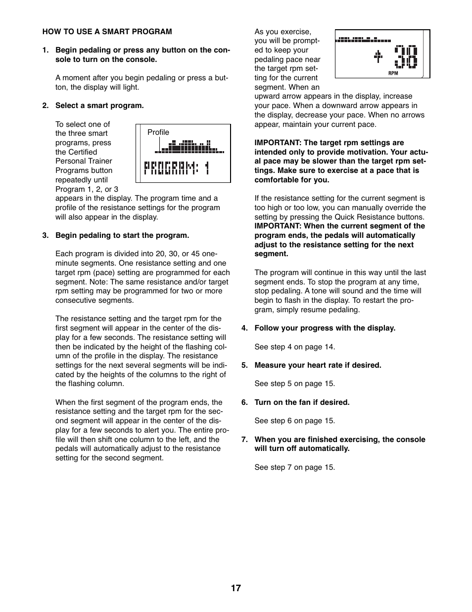 Gold's Gym GGEL67907.0 User Manual | Page 17 / 28