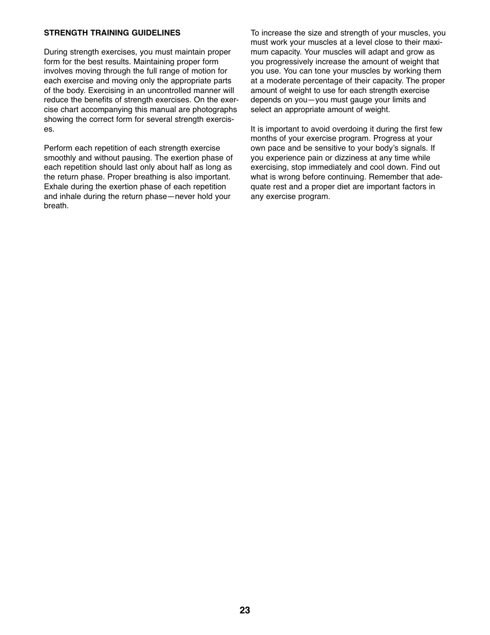 Gold's Gym GGEL67907.0 User Manual | Page 23 / 28