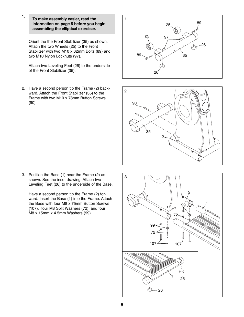 Gold's Gym GGEL67907.0 User Manual | Page 6 / 28