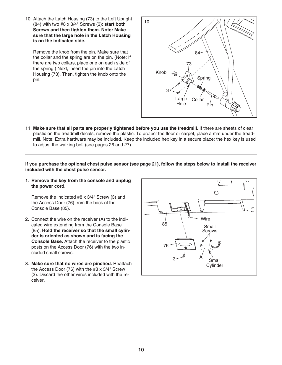 Gold's Gym CWTL05607 User Manual | Page 10 / 36