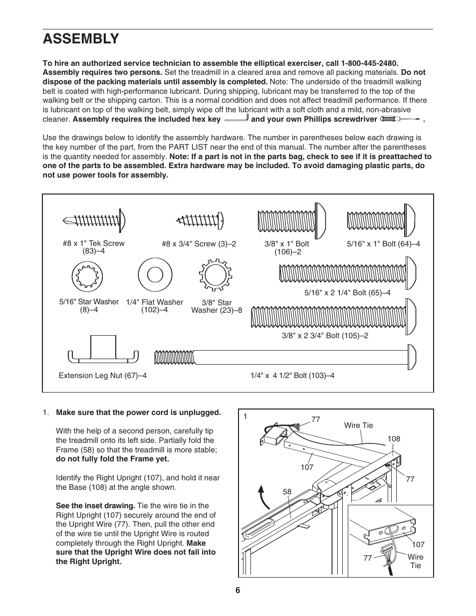 Assembly | Gold's Gym CWTL05607 User Manual | Page 6 / 36