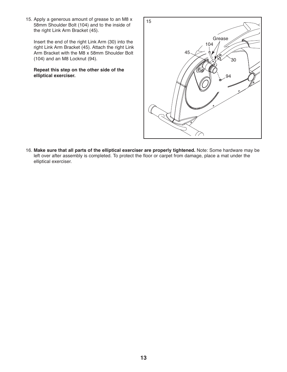 Gold's Gym GGEL66008.0 User Manual | Page 13 / 28