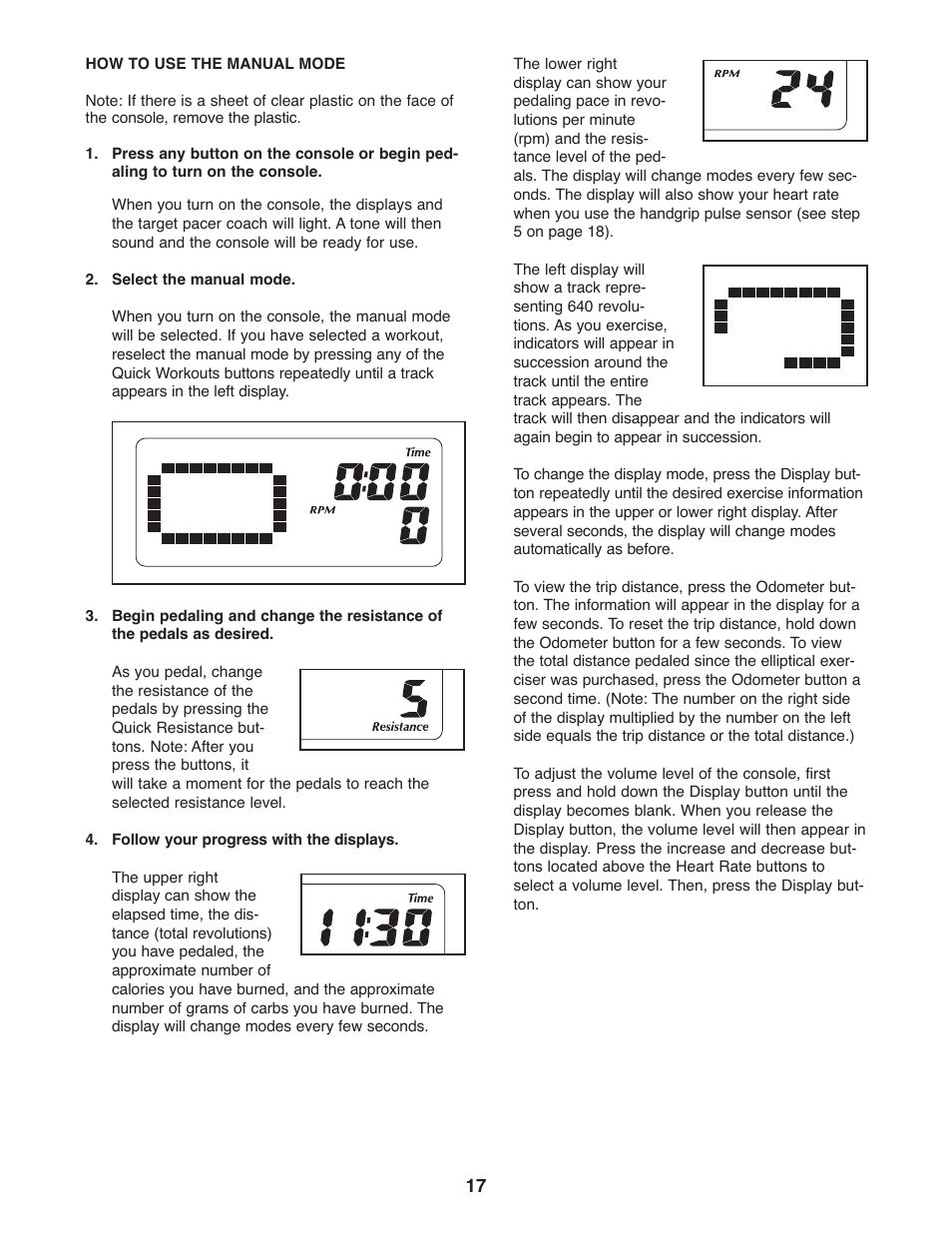 Gold's Gym GGEL66008.0 User Manual | Page 17 / 28
