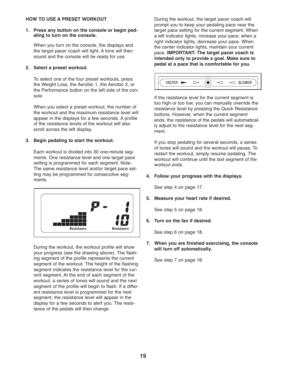 Gold's Gym GGEL66008.0 User Manual | Page 19 / 28