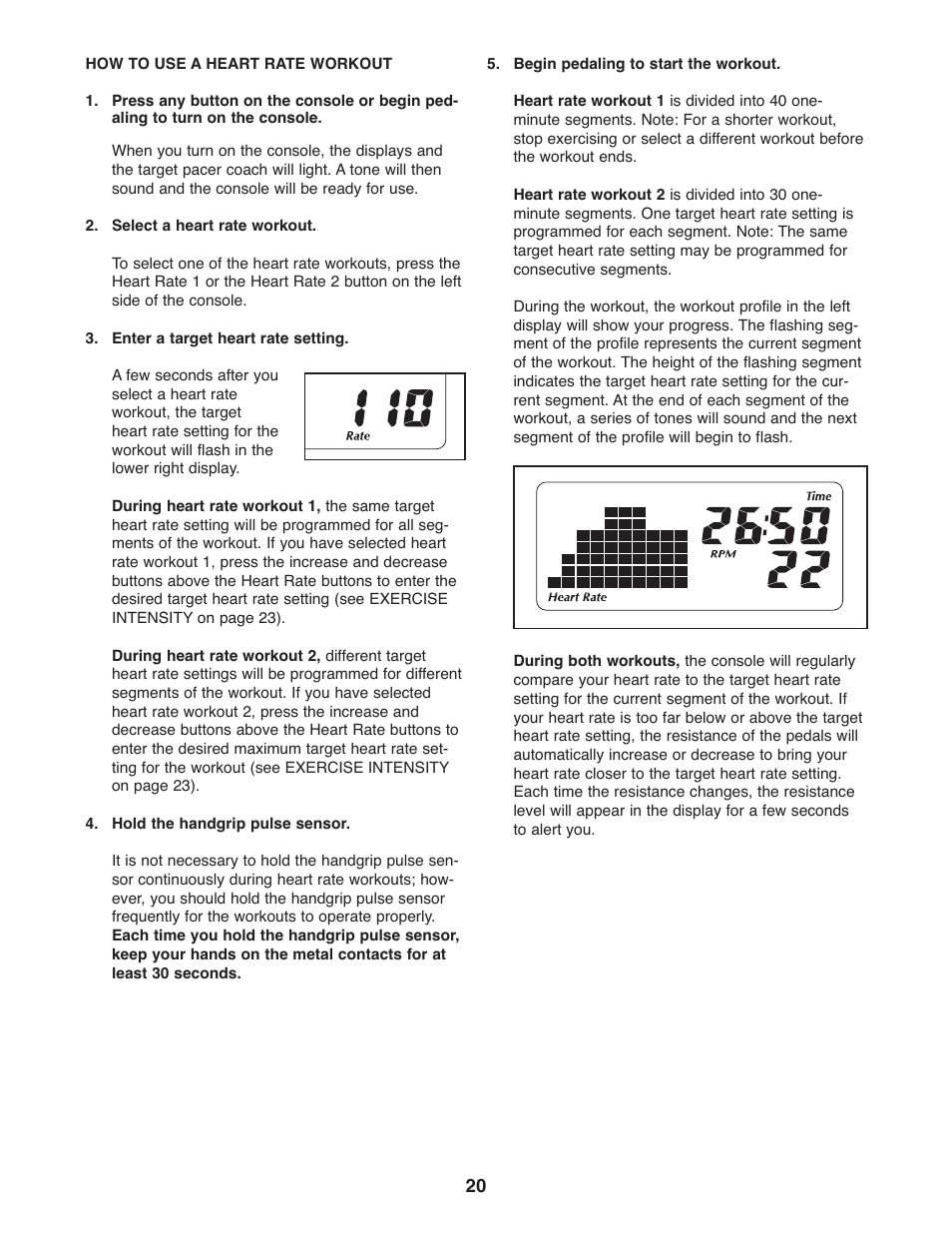 Gold's Gym GGEL66008.0 User Manual | Page 20 / 28