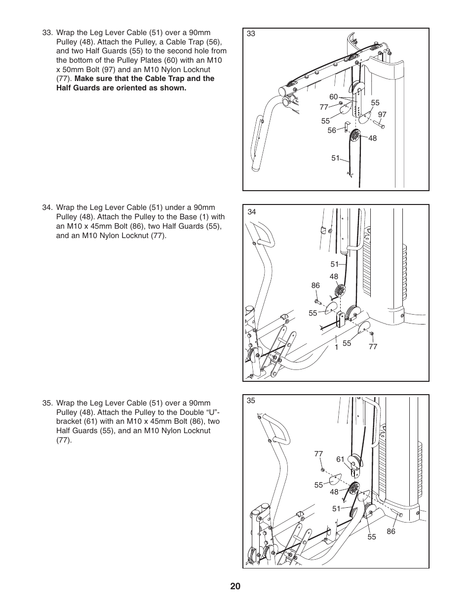 Gold's Gym Platinum GGSY3058.0 User Manual | Page 20 / 36