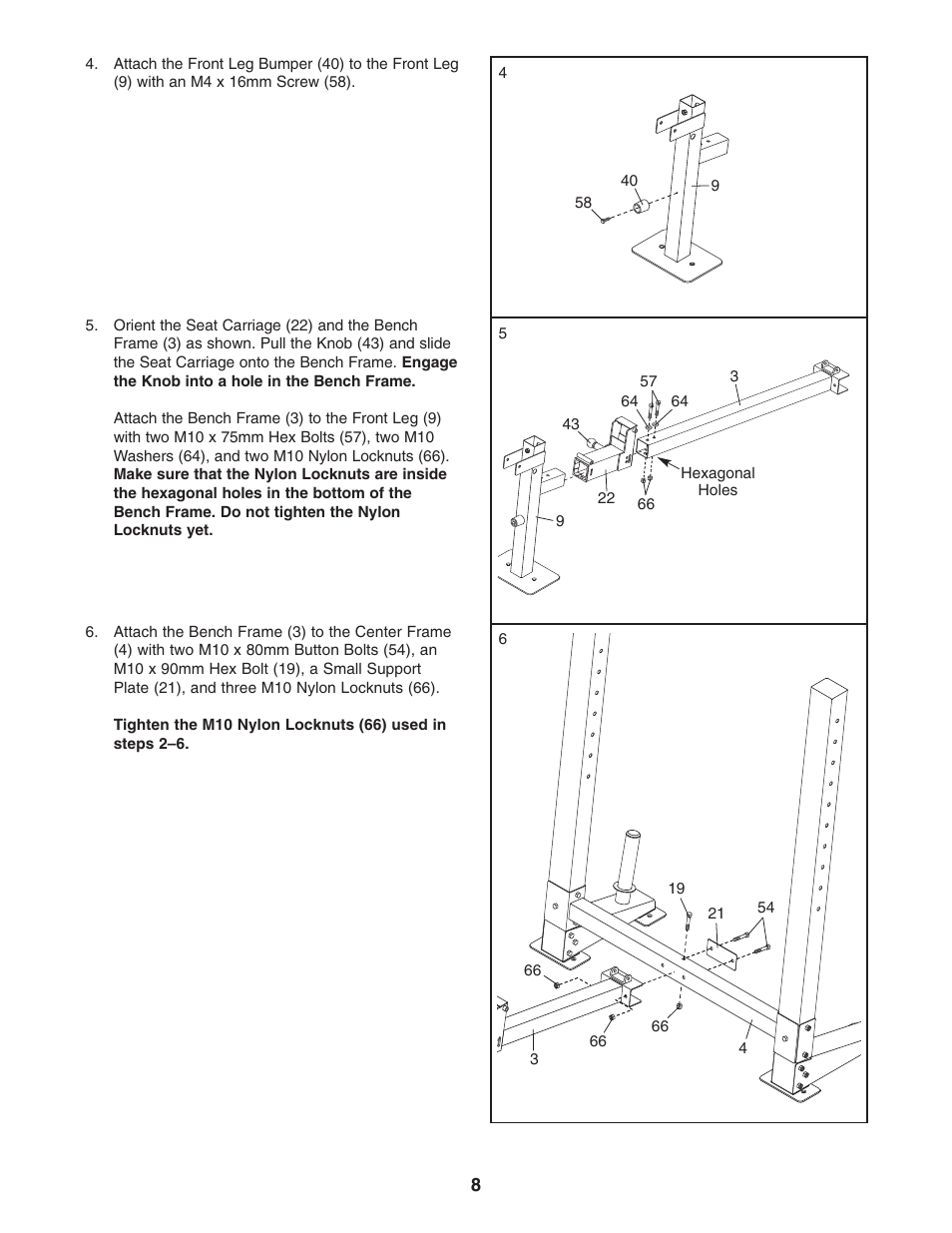 Gold's Gym Platinum GGBE25580 User Manual | Page 8 / 20