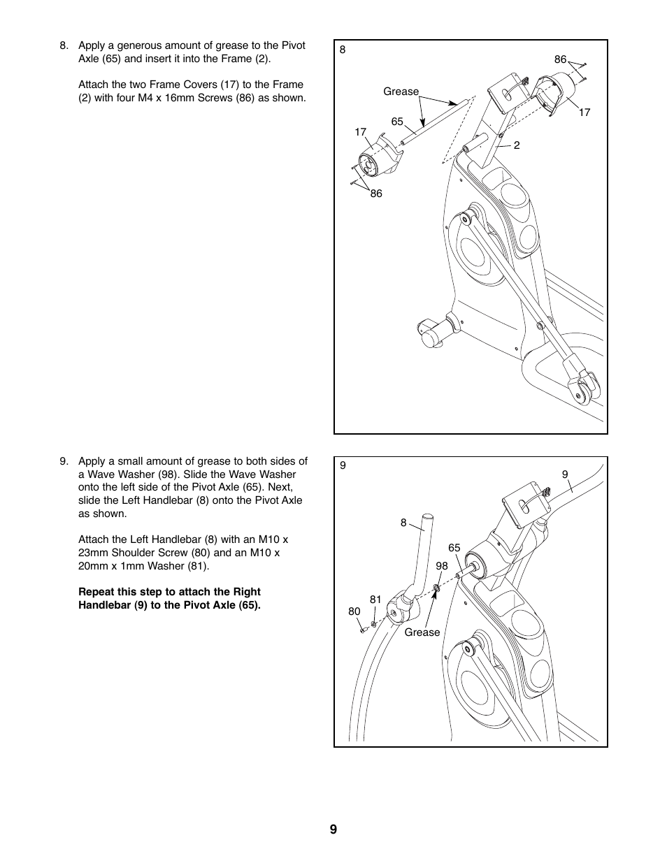 Gold's Gym 510 User Manual | Page 9 / 24