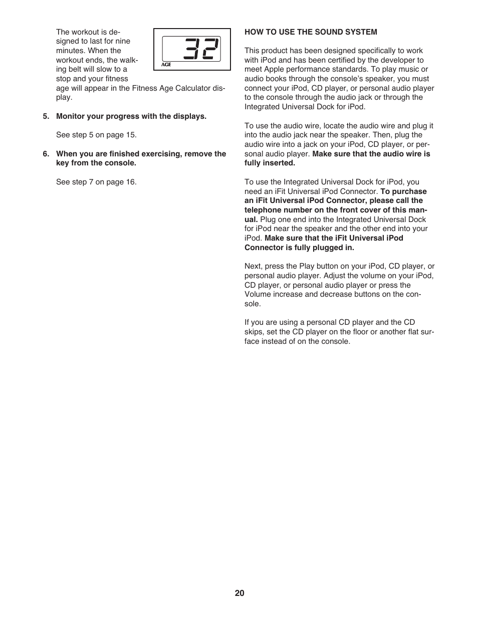 Gold's Gym GGTL80608.0 User Manual | Page 20 / 36