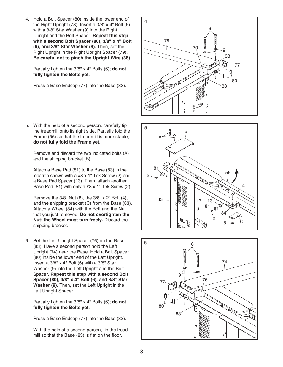 Gold's Gym GGTL80608.0 User Manual | Page 8 / 36