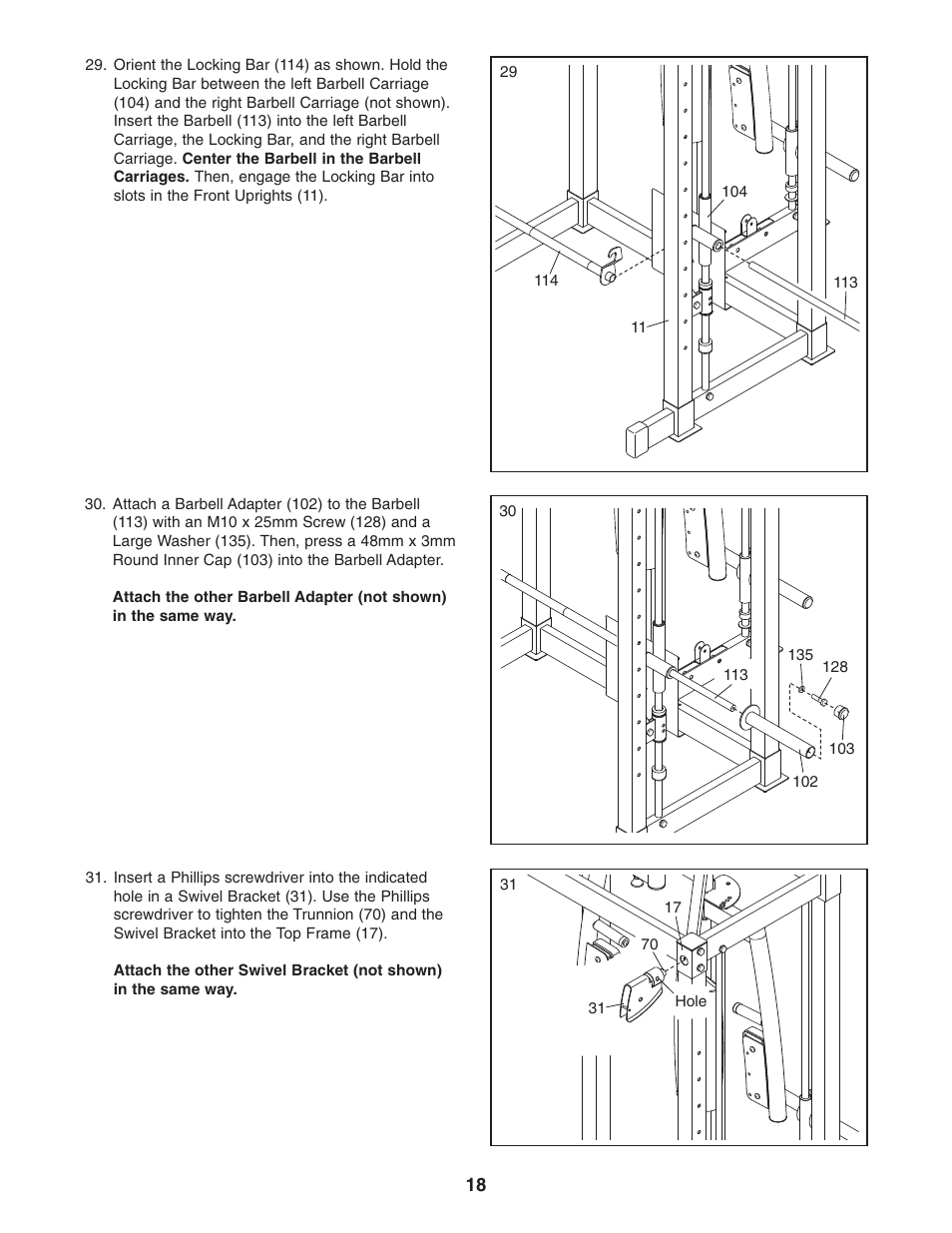 Gold's Gym GGBE8057.0 User Manual | Page 18 / 44