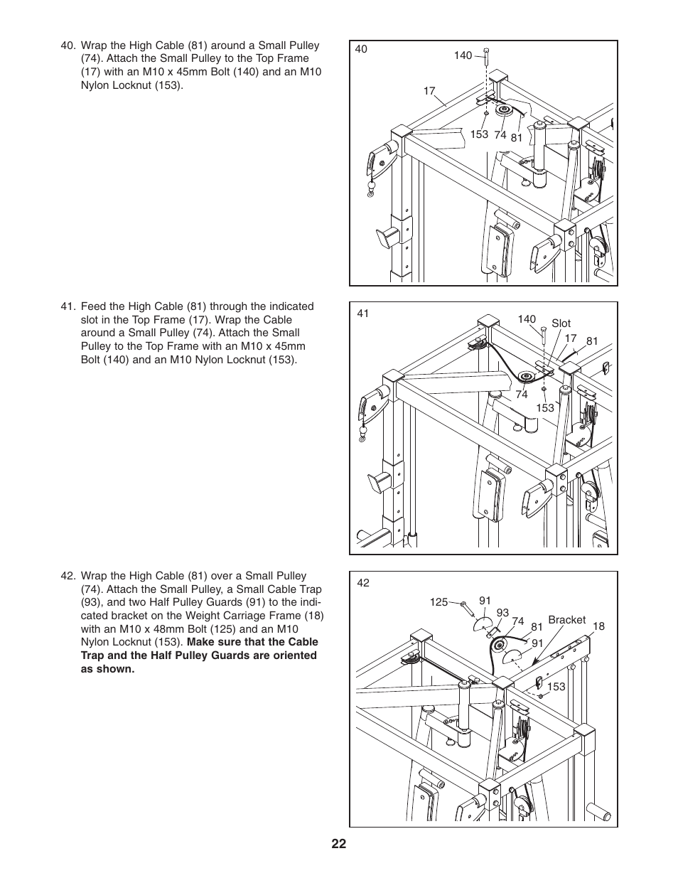 Gold's Gym GGBE8057.0 User Manual | Page 22 / 44