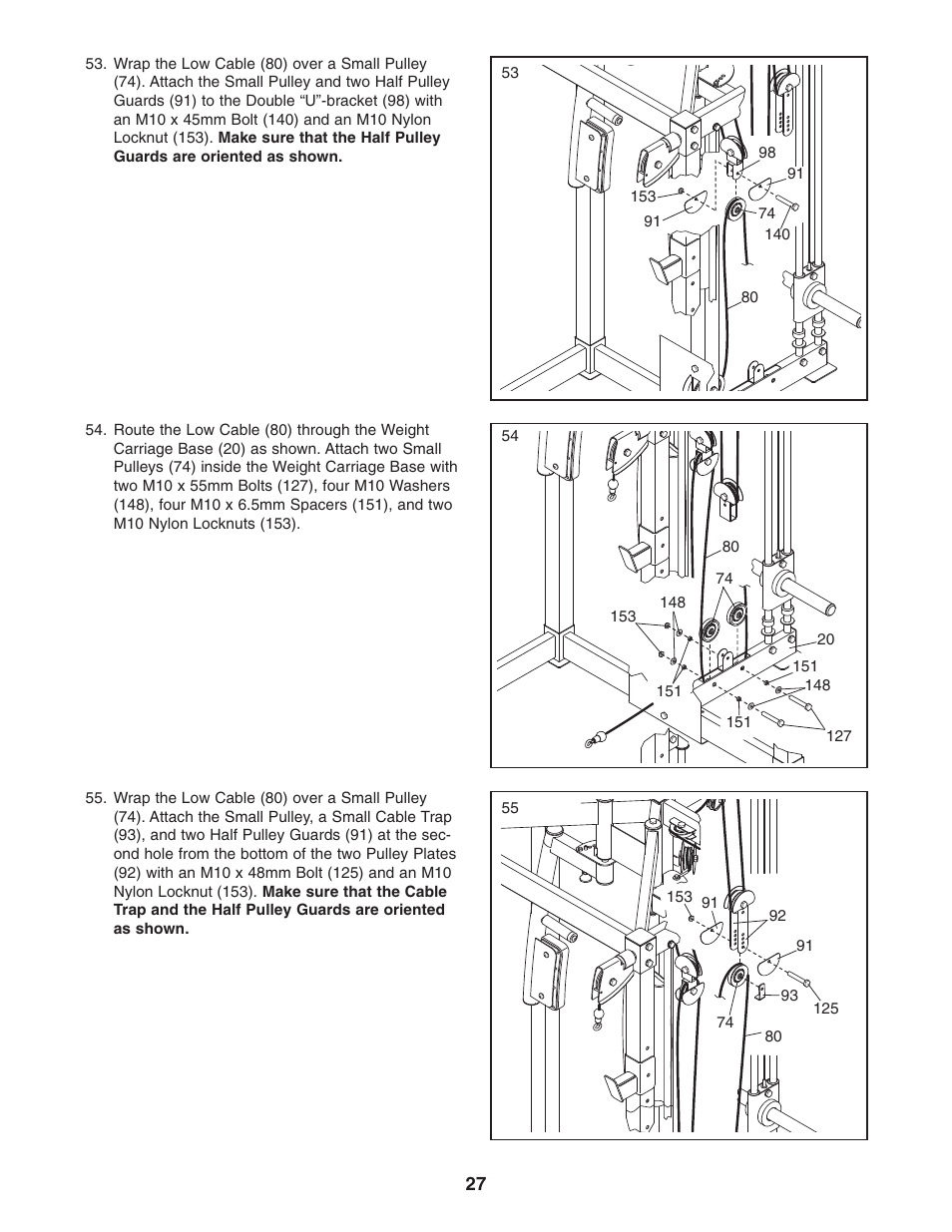 Gold's Gym GGBE8057.0 User Manual | Page 27 / 44