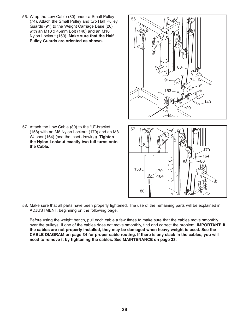 Gold's Gym GGBE8057.0 User Manual | Page 28 / 44