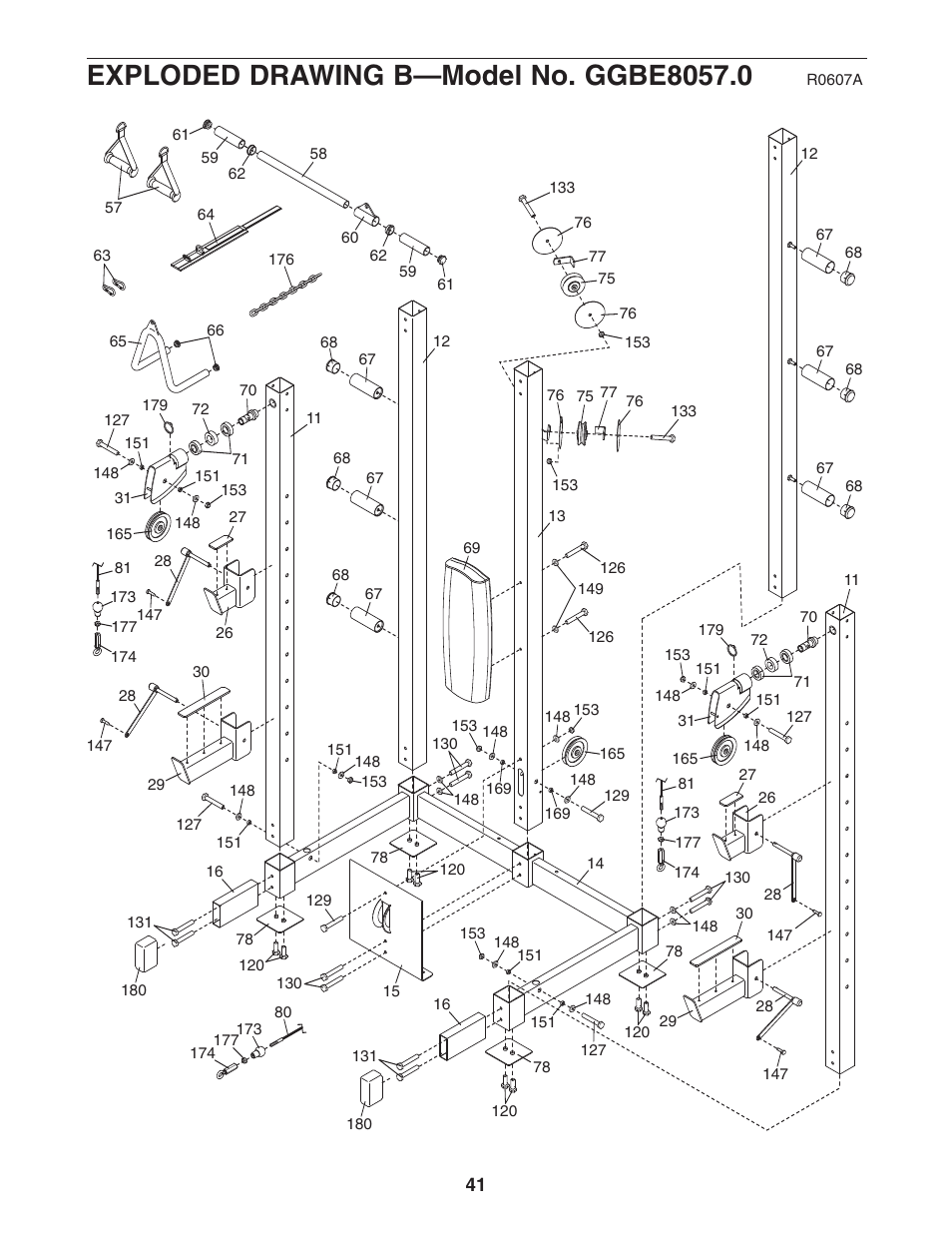 Gold's Gym GGBE8057.0 User Manual | Page 41 / 44