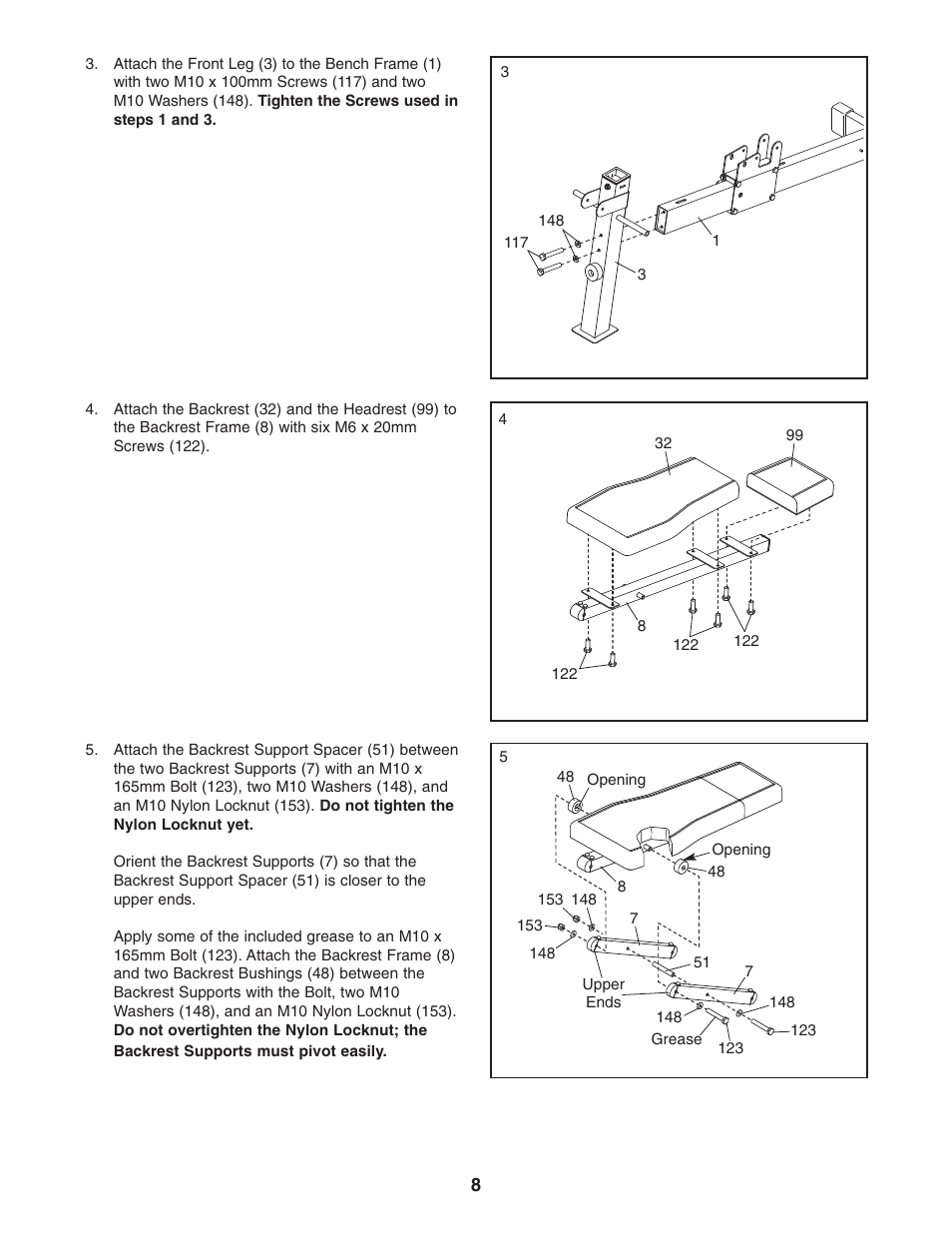 Gold's Gym GGBE8057.0 User Manual | Page 8 / 44