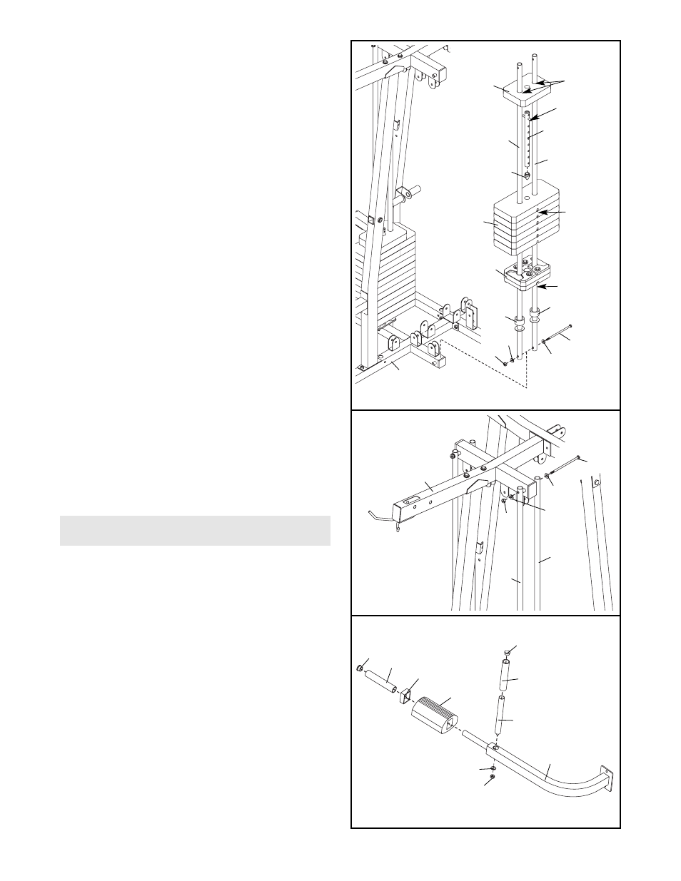 Arm assembly | Gold's Gym XRT 75 GGSY69320 User Manual | Page 10 / 42